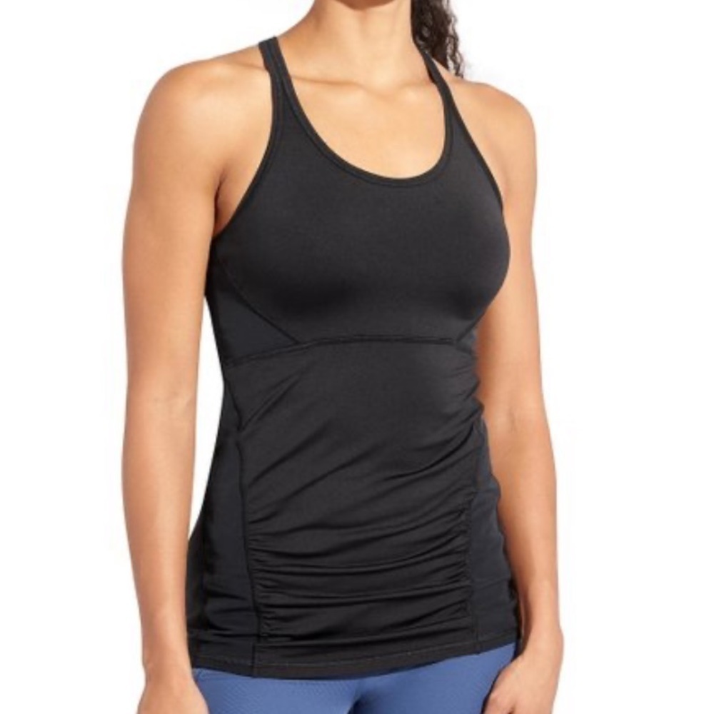 𝅺Athleta Stealth Racerback Tank Black